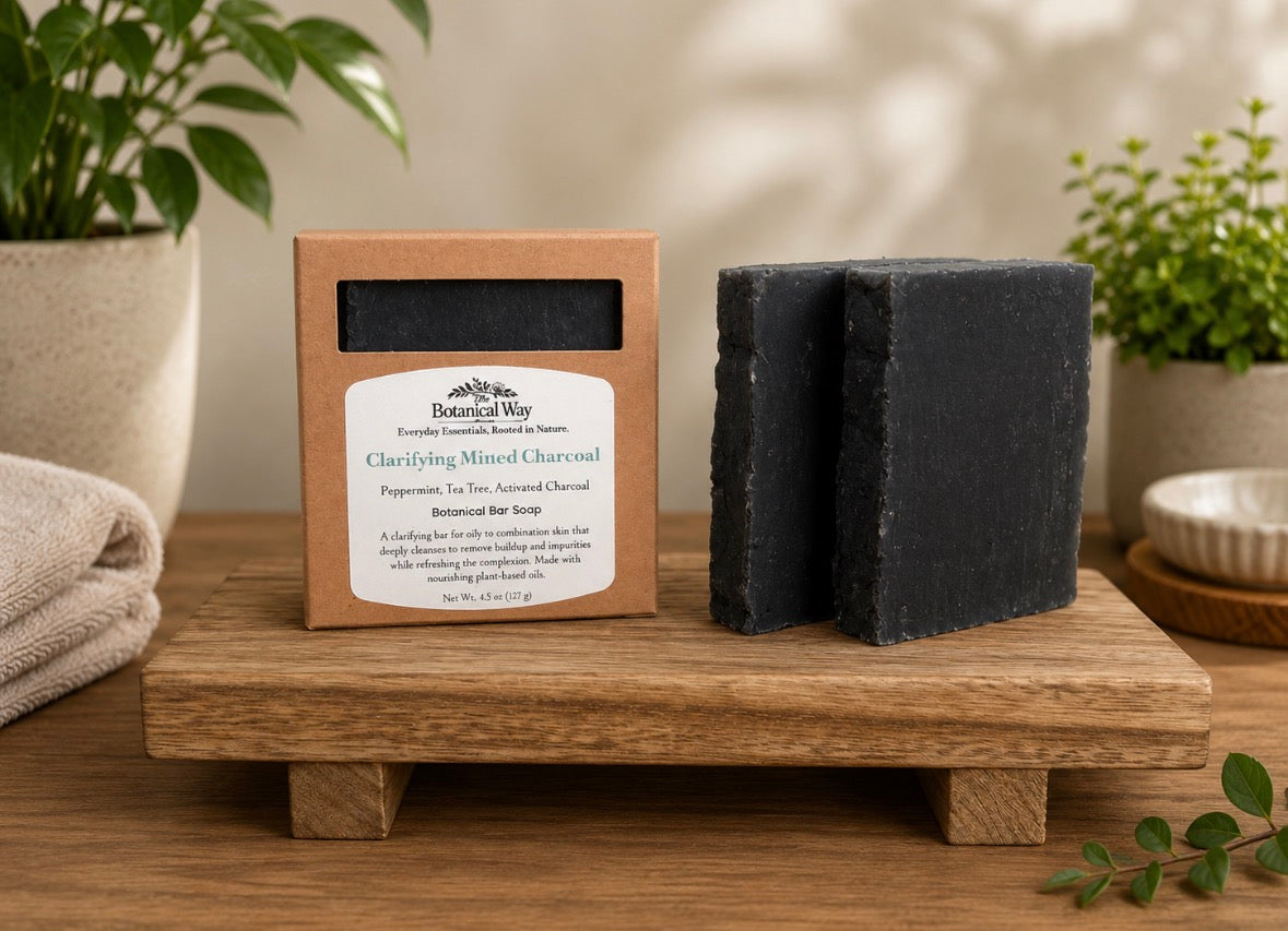 Clarifying Minted Charcoal - Peppermint, Tea Tree & Activated Charcoal